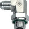 Codo 9/16" JIC x 1/4" BSP acero inox.