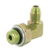 Racor acodado macho UNF/metr 7/16-M14