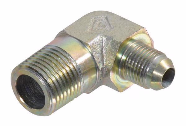 Racor acodado macho UNF/NPT 9/16-1/2 1 Racor acodado macho UNF/NPT 9/16-1/2