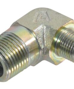 Racor acodado macho UNF/NPT 7/16-1/8