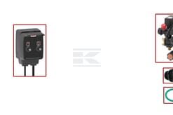 Kit pulverizador huerto 2 secciones, caja de interruptores