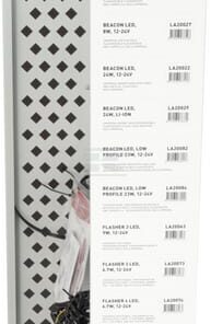 Expositor de venta con LED válido para balizas LED universales