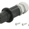 Conector eléctrico 7 polos macho