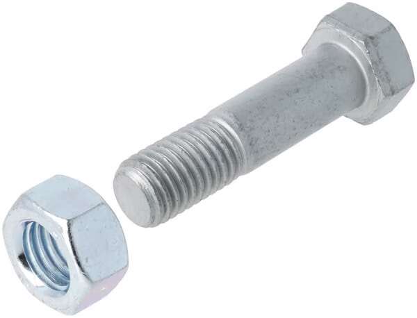 Tornillo arado y tuerca M18 x 70 2 Tornillo arado y tuerca M18 x 70