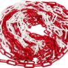 Cadena de PVC roja/blanca 6 mm