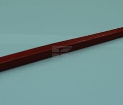 Diente cargadora frontal, recto, sección cuadrada de 45 x 1100 mm, punta plana, rojo, con tuerca de M30 x 2 mm, Kverneland