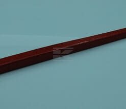 Diente cargadora frontal, recto, sección cuadrada de 45 x 1100 mm, punta plana, rojo, con tuerca de M30 x 2 mm, Kverneland