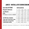 Adhesivo de inspección Airco