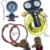 Juego de detección de fugas de gas con reductor de presión, mangueras de 6m + 1.5m (R134a / R1234YF)