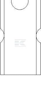 Cuchilla izda./dcha. de segadora 110 x 50 x 4 mm orificio Ø 20,50 mm adecuada para Kongskilde JF/Stoll (paquete de 25 unidades)