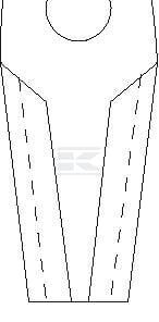 Cuchilla  JF 132x50x23x20,5