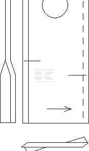 Cuchilla izquierda  Taarup 93x47x19