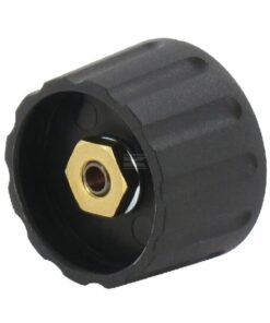 Botón girat. 28mm 1/4" negro