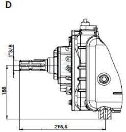Bomba depresora con accionamiento directo, 13520 l/min, lubricación automática, con lastre, Ballast, B.P.