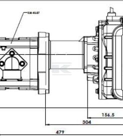 Bomba depresora con accionamiento hidráulico, 13520 l/min, lubricación automática, con lastre Ballast, B.P.