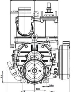 Bomba depresora, 540 rpm 13520 l/min con lubricación automática y lastre Ballast, B.P. 5 Bomba depresora, 540 rpm 13520 l/min con lubricación automática y lastre Ballast, B.P.