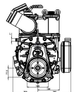 Bomba depresora 540 rpm 15270 l/min, lubricación automática y lastre Ballast, B.P.