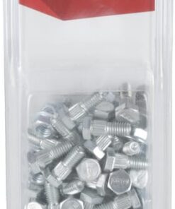 Tornillo prisionero estriado con tuerca arandela M6 x 16 mm (50 uds.)