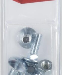 Tornillo carrocero con cuadradillo y tuerca M10 x 30 mm, 4.6 (6 uds.)