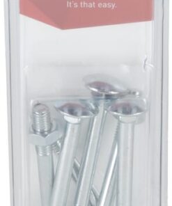 Tornillo carrocero con cuadradillo y tuerca M8 x 70 mm, 4.6 (6 uds.)