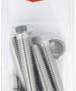 Tuerca y tornillo acero inoxidable M12 x 60 mm (6 uds.)