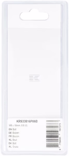 Tornillo M8 x 16 mm, 8.8 (6 uds.) 2 Tornillo M8 x 16 mm, 8.8 (6 uds.)