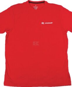 Camiseta hombre, algodón, rojo, L, de Kramp