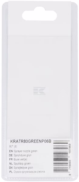 Boquilla pulverización verde 80° (6 uds.)