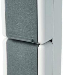 Base para enchufe uso doméstico, blanco, 230V con toma tierra 16A IP44 (1 ud.)