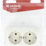Base para enchufe uso doméstico, blanco, 230V con toma tierra 16A (1 ud.)
