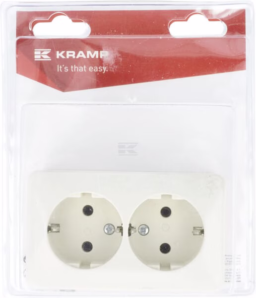 Base para enchufe uso doméstico, blanco, 230V con toma tierra 16A (1 ud.) 1 Base para enchufe uso doméstico, blanco, 230V con toma tierra 16A (1 ud.)