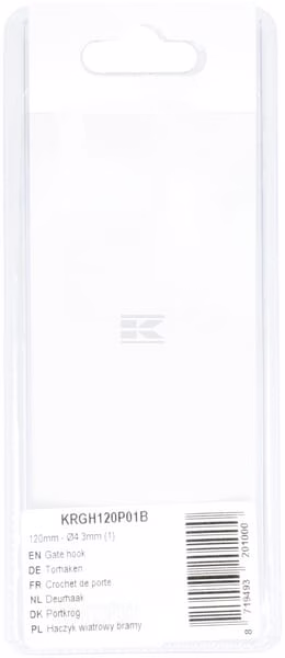 Aldabilla puera de valla 120 mm - Ø4,3 mm (1 ud.) 2 Aldabilla puera de valla 120 mm - Ø4,3 mm (1 ud.)