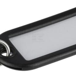 Llavero con etiqueta negro (10 uds.)
