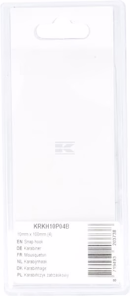 Mosquetón 10 mm x 100 mm (4 uds.) 2 Mosquetón 10 mm x 100 mm (4 uds.)