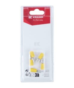 Terminal para cable tipo cuchilla hembra, amarillo 6.3x0.8 mm-4.0-6.0 mm² (5 uds.)