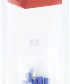 Terminal de crimpar hembra-macho para cable, azul, 6,3 mm - 1,5-2,5 mm² (6 uds.)