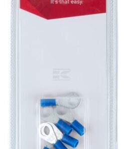 Terminal de ojal para cable, azul Ø6mm - 1.5-2.5mm² (6 uds.)