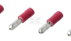 Conector tipo bala macho, rojo Ø4 mm - 0,5-1,0 mm² (6 uds.) 11 Conector tipo bala macho, rojo Ø4 mm - 0,5-1,0 mm² (6 uds.)