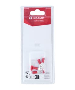 Terminal de ojal para cable, rojo Ø6mm - 0.5-1.0mm² (6 uds.)