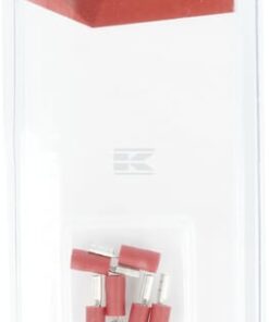 Terminal para cable tipo cuchilla hembra, rojo 2.8x0.8 mm-0.5-1.0 mm² (6 uds.)