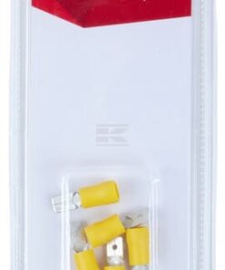 Terminal para cable tipo cuchilla macho, amarillo 6.3x0.8 mm-4.0-6.0 mm² (5 uds.)
