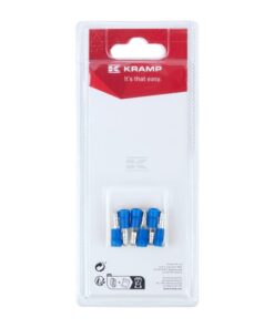 Conector tipo bala macho, azul Ø4 mm - 1,5-2,5 mm² (6 uds.)