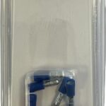 Conector bala, macho, azul, Ø4mm - 1,5-2,5mm² (10 ud.)