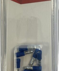 Conector bala, macho, azul, Ø4mm - 1,5-2,5mm² (10 ud.)