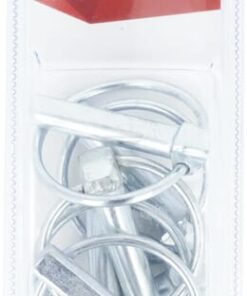 Pasador de enganche de seguridad con anilla, 10 mm x 45 mm (6 uds.)