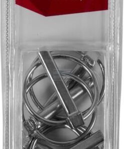 Pasador de enganche de seguridad con anilla, 8 mm x 45 mm (6 uds.)