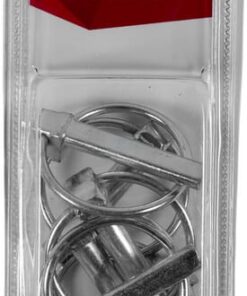 Pasador de enganche de seguridad con anilla, 9 mm x 43 mm (6 uds.)