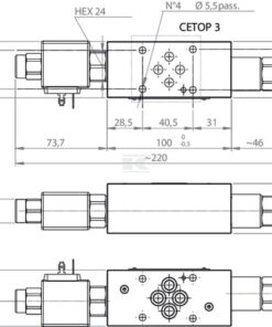 DBV+válvula 2/2 NG-6 24 VCC NC