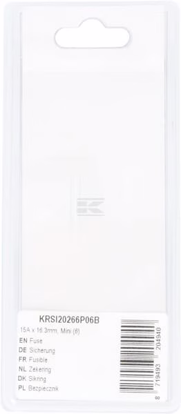 Fusible 15 A x 16,3 mm, Mini (6 uds.) 2 Fusible 15 A x 16,3 mm, Mini (6 uds.)
