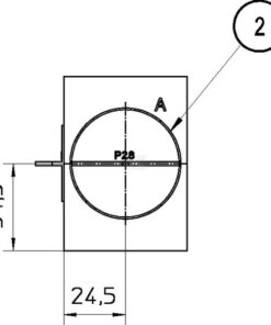 Bloque de retorno 2x3/4